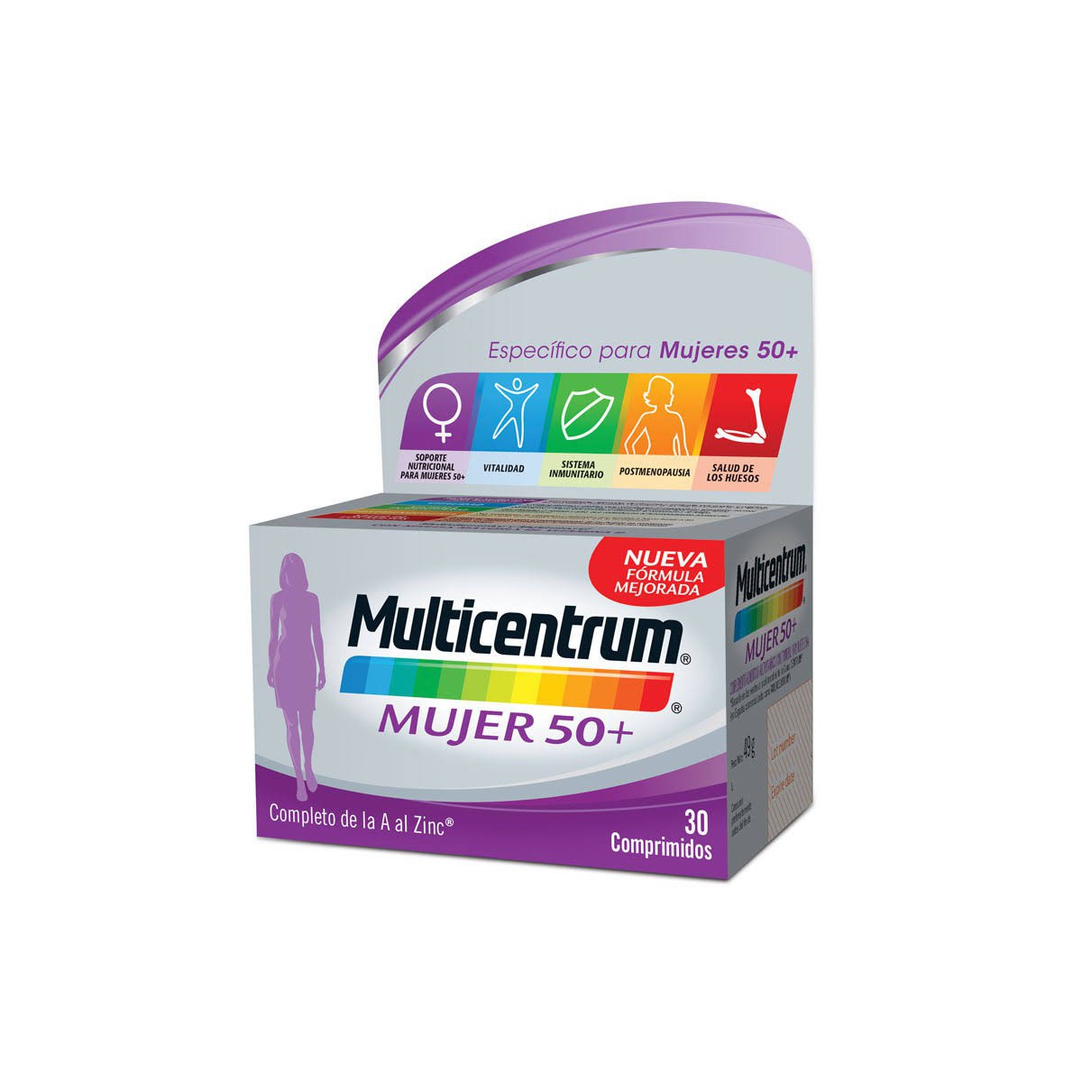 Multicentrum - 30 Comprimidos Mujer 50+