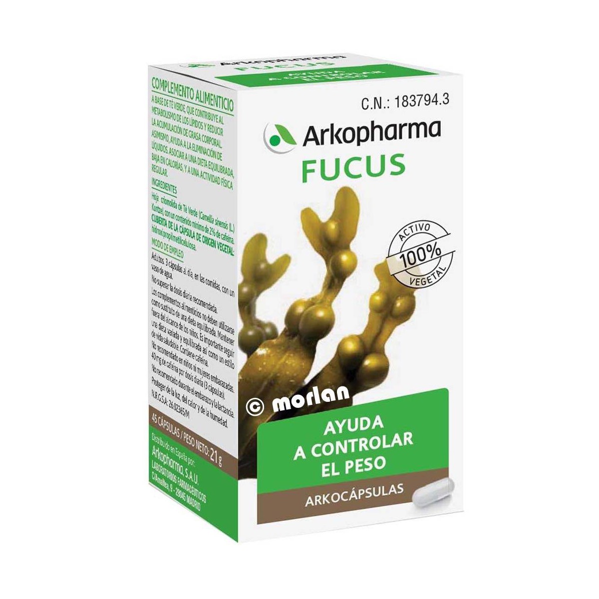 Arkopharma Fucus 45 cápsulas