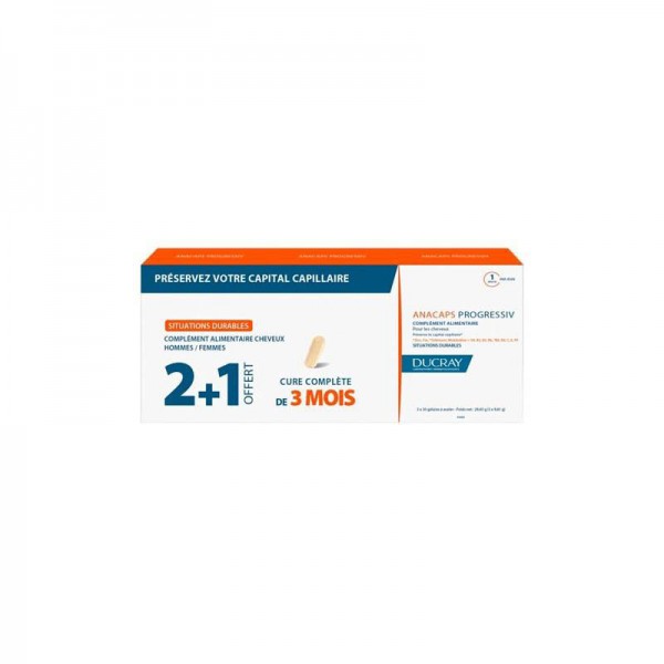 Ducray Anacaps Progressiv 3x30 cápsulas
