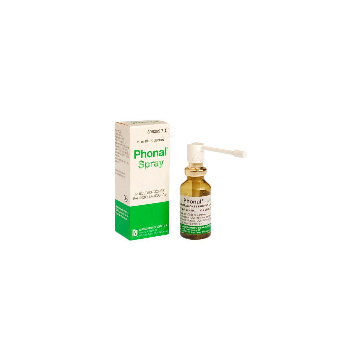 PHONAL PULVERIZACIONES, 1 frasco de 20 ml