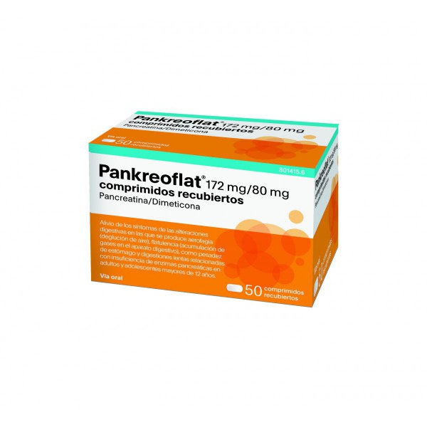 PANKREOFLAT GRAGEAS, 50 comprimidos