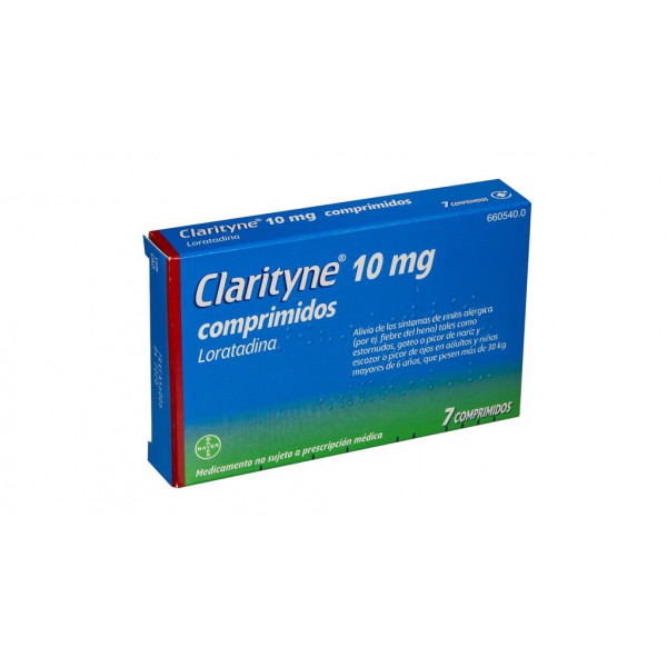 CLARITYNE 10 mg COMPRIMIDOS, 7 comprimidos