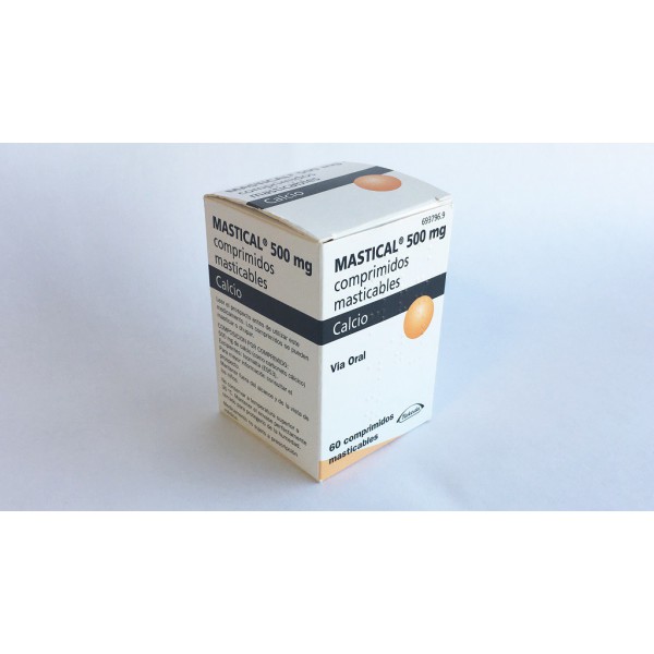 MASTICAL 500 mg COMPRIMIDOS MASTICABLES, 60 comprimidos