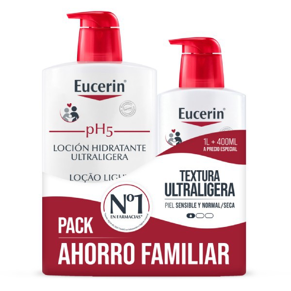 EUCERIN LOCION ULTRALIGERA 1L + 400ML