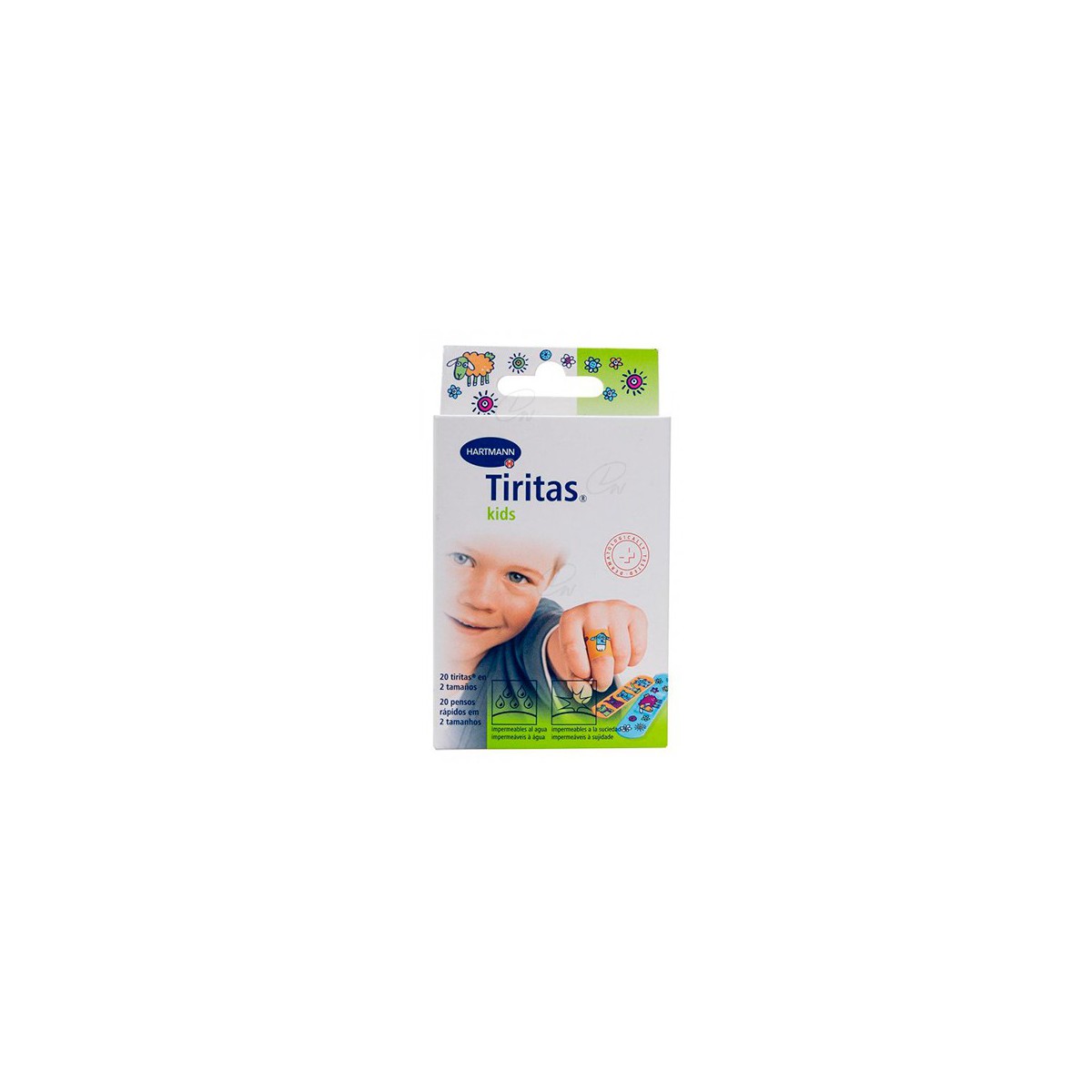 TIRITAS KIDS 2 TAMAÑOS 20 U